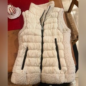Calvin Klein Off white puffer vest